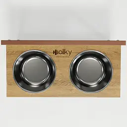Hollky Flex L — регульовані миски на підставці для великих собак (2 × 1.8 л) - мініатюра 6