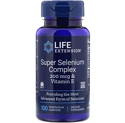 Селен із вітаміном Е, Super Selenium, комплекс, 100 капсул Life Extension vit0001665