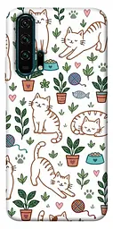 TPU чохол Demsky Cats pattern для Huawei Honor 20 Pro