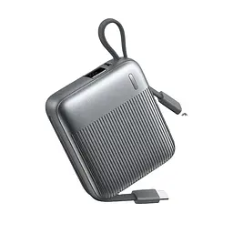 Павербанк Remax FC-05 / 10000 мАг / 22.5 Вт / USB-C + Lightning / PD+QC / Cірий