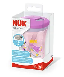Поїльник Nuk Evolution Action Cup 230 мл рожевий (3952422) - мініатюра 3