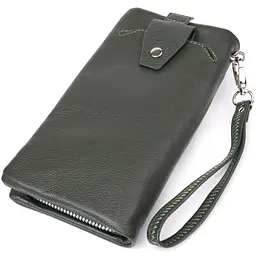 Стильний гаманець-клатч для жінок із відділенням під телефон ST Leather 20х10,5х5 см acs0029699 - мініатюра 2