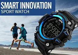 Спортивний годинник з Bluetooth Skmei 1227 blue - мініатюра 3