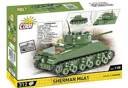 Конструктор танк Historical Collection World War II 2715 Sherman M4A1 COBI 2715 - мініатюра 2