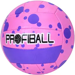 М'яч волейбольний Bambi MS 3814(Pink) діаметр 21 см, ПВХ, 260-280 грам
