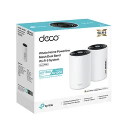 TP-Link Система WiFi-Mesh Deco PX10 AX1500, 3xGE LAN/WAN, 2 моди, Powerline AV1000 - мініатюра 10
