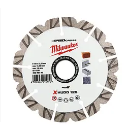 Диск алмазний Speedcross MILWAUKEE XHUDD 125, діаметр 125мм (залізобетон, граніт, цегла) - мініатюра 2