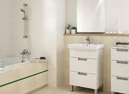 Умивальник меблевий Cersanit Carina 55 см з отвором Білий K31-005 30412 - мініатюра 9