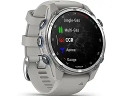 Спортивний годинник Garmin Descent Mk3 43 mm Stainless Steel with Fog Gray Silicone Band (010-02753-04/03) - мініатюра 2