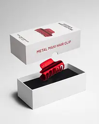 Металева заколка для волосся Sister's Aroma Red Maxi - мініатюра 2