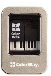 Флеш накопичувач USB 64Gb "Piano", Black ColorWay teh0021092 - мініатюра 4