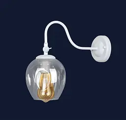 Бра настінне Levistella 756WPR0231F3-1 WH+CL, E27, 40W, білий і прозорий, сучасний стиль - мініатюра 2