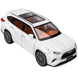 Колекційна металева модель автомобіля АвтоЕксперт Toyota Highlander Hybrid з інерцією, світлом та звуком 1:24
