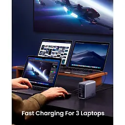 Зарядний пристрій Ugreen 5xUSB 300W Nexode (5хUSB-C) CD333 (90903B) - мініатюра 5
