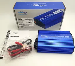 Автоінвертор-перетворювач напруги 12 V-220 V 600 Вт 12 V-220 V 600 W 2 USB Power Inverter Tommatech MS600 - мініатюра 5