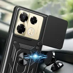 Чохол до мобільного телефона BeCover Military Infinix Note 40 Pro (X6851) Black (712160) - мініатюра 4