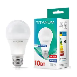 Лампочка TITANUM LED A60 12V 10W E27 4100K (TLA6010274-12V) - мініатюра 3