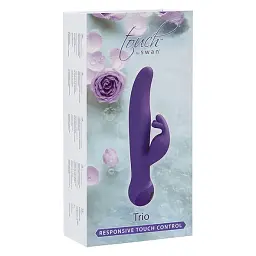 Вібратор-кролик Swan Touch Trio 23 см фіолетовий - мініатюра 7