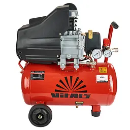 Vitals Компрессор повітряний GK24.t47-8a, 1300Вт, 24л, 170л/хв, 8бар, 19.05кг - мініатюра 2