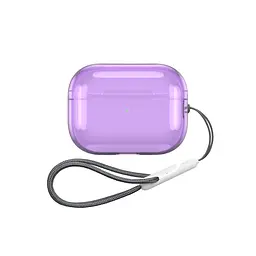 Чохол для навушників Apple AirPods Pro 2 2022, фіолетовий, Air, термополіуретан (TPU), протиударний, захист від подряпин, пилу і ударів, футляр з карабіном для кріплення, точні вирізи для доступу до роз"ємів, ArmorStandart (ARM85335)