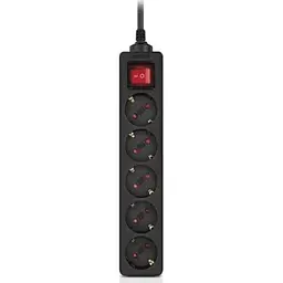Мережевий фільтр живлення REAL-EL RS-PROTECT M 10m, black (EL122300037)