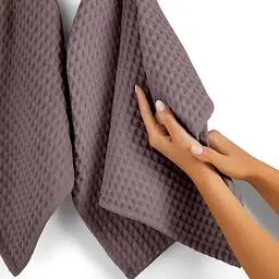Рушник вафельний Cosas Greek Waffle Aurora 75x130 см, лавандовий - мініатюра 4