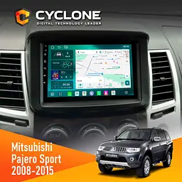 Штатна магнітола Mitsubishi Pajero Sport 2008-2015 Cyclone C9-013 4x64 DSP 4G Cyclone (НФ-00007067)