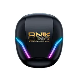 Навушники Onikuma Wireless Gaming Earbuds with ENC Mic T27, IPX4, BT5.3, 2.4G, PS5, PC, 45mAh, 400mAh, 7h, black - мініатюра 4