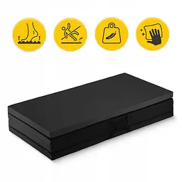 Мат гімнастичний складаний 4FIZJO XL 240 x 120 x 5 см Black (P-5907739319708) - мініатюра 2