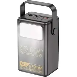 Портативна батарея Hoco J110 Powerful 22.5W LCD/Lamp 60000 mAh Black - мініатюра 3
