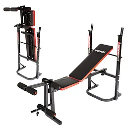 Лавка тренувальна York Fitness ASPIRE 120 складана зі стійкою під штангу - мініатюра 7