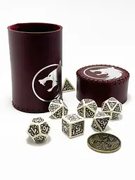 Настільна гра Планета Ігор Чаша для кубиків Вовк (бургунді) (Dice cup Wolf burgundy) (pi-dc009) - мініатюра 5