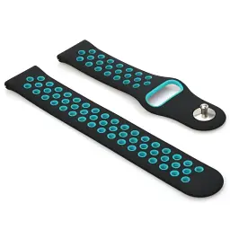 Ремінець BeCover Nike Style для Huawei Watch GT/GT 2 46mm/GT 2 Pro/GT Active/Honor Watch Magic 1/2/GS Pro/Dream Black-Blue (705791) - мініатюра 2