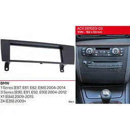 Перехідна рамка BMW 1 Series, 3 Series, X1, Z4 ACV 281023-03 - мініатюра 3