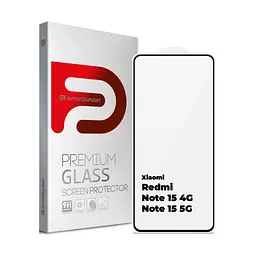 Скло захисне Armorstandart Edge Glue Curved Xiaomi Redmi Note 15 4G / Note 15 5G (ARM90044) - мініатюра 1