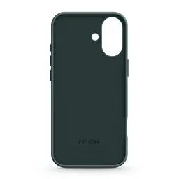 Силиконовый чехол для Apple iPhone 16, ICON2 Case, зеленый, противоударный, панель, защита всего корпуса, матовая поверхность Soft Touch, выступает над дисплеем, совместим с защитными стеклами и пленками, с микрофиброй, ArmorStandart (ARM81298) - мініатюра 2