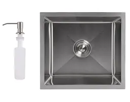 Мийка для кухні інтегрована Lidz Handmade H4843 Brushed Steel 3,0/1,0 мм LDH4843BRU49441