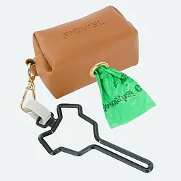 Диспенсер для біопакетів Fioviel dog poop bag dispenser коричневий - мініатюра 2
