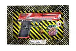Іграшковий пістолет гумкостріл дерев'яний з гри Counter-Strike Desert Eagle Code Red BOX