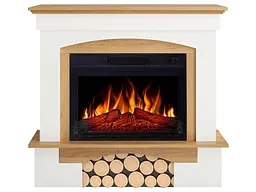 Електрокамін ArtiFlame Woodley AF23S білий  дуб натуральний