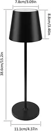 Акумуляторна настільна LED лампа K-Bright, USB, IP54, 3000K - мініатюра 3