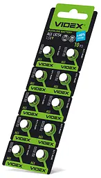 Батарейка годинникова Videx AG 5/LR754 BLISTER CARD 10 шт VIDEX (23268-000) - мініатюра 2