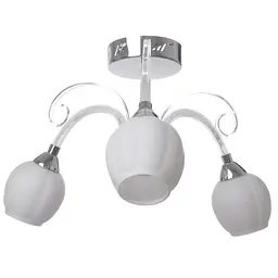 Люстра стельова Brille в спальню E27 40W CH (LK-508C/3) - мініатюра 5