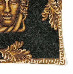 Подушка декоративна Прованс Arte di lusso-2, 45х45 см, чорний із золотим (25629) - мініатюра 3