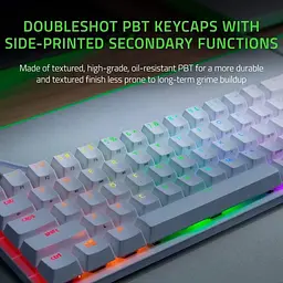 Клавіатура Razer Huntsman Mini Red Switch ENG Mercury Edition (RZ03-03390400-R3M1) [158741] - мініатюра 8