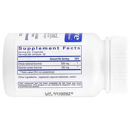 Харчова добавка для підтримки надниркових залоз Pure Encapsulations Adrenal 60 капсул - мініатюра 2