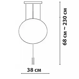 Підвісний світильник Friendlylight Vilf PD-1 FL3094 - мініатюра 4