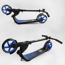 Самокат Best Scooter 92х48х104 см Чорно-синій 000231382 - мініатюра 2