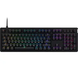 Клавіатура HyperX Alloy Rise 106key, Red, USB-A, EN/UA, RGB, чорний (7G7A3AA)