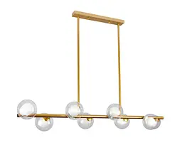 Люстра стельова Levistella 761J2023-8 BRONZE+CLWH, G9, 8 ламп, бронзовий метал + скло, сучасний стиль